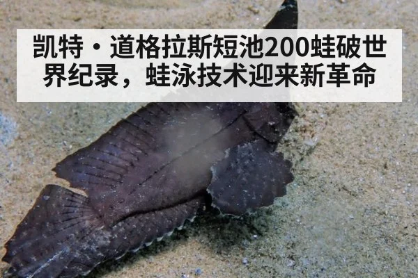 凯特·道格拉斯短池200蛙破世界纪录，蛙泳技术迎来新革命